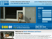 Tablet Screenshot of danjodoggiedoors.com